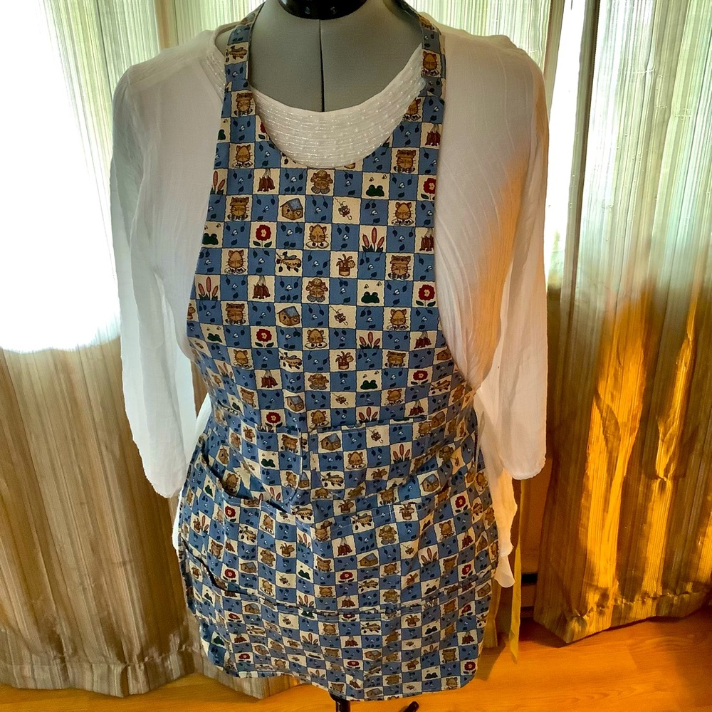 Handmade vintage patterned apron